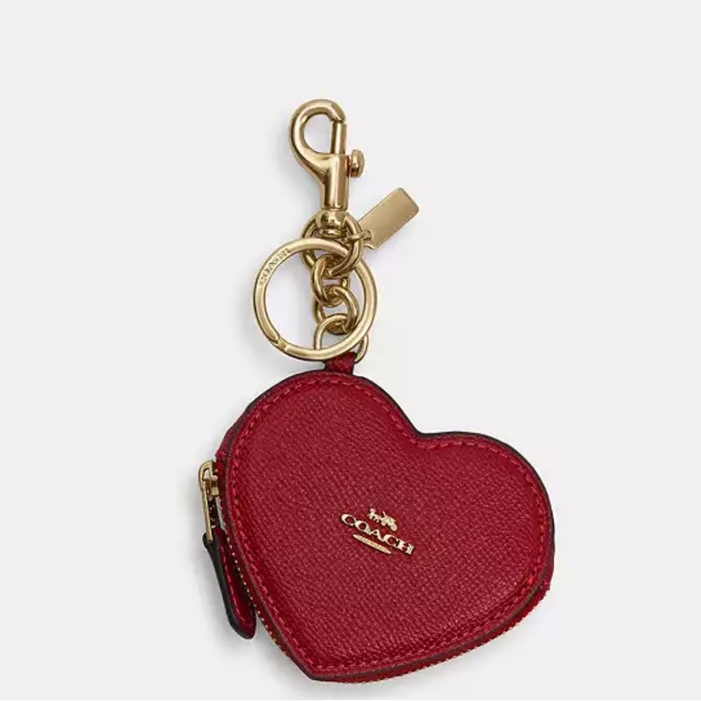 NWT coach Heart Bag Charm